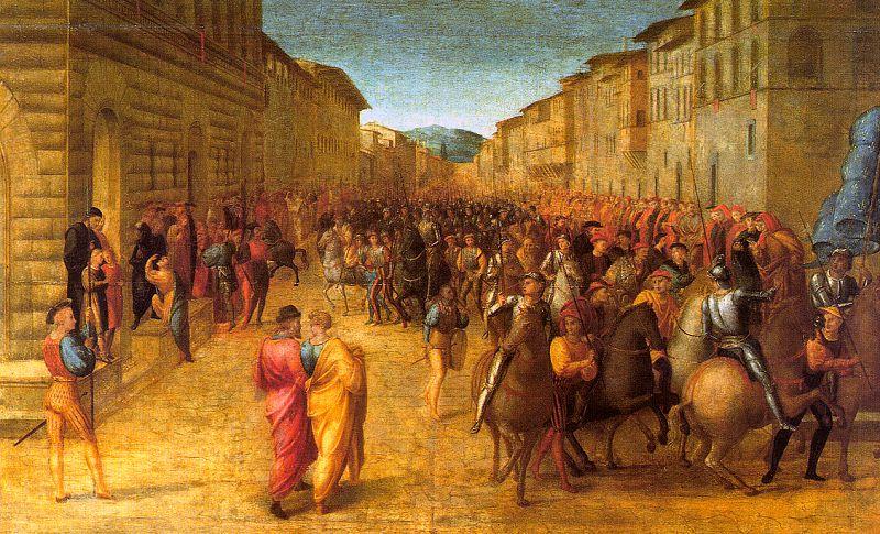 Entry of Charles VIII into Florence  dfg, GRANACCI, Francesco